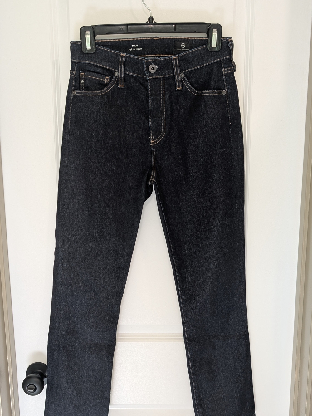 Ag Adriano Goldschmied Women's Dark Wash Slim Straight Jeans 26R